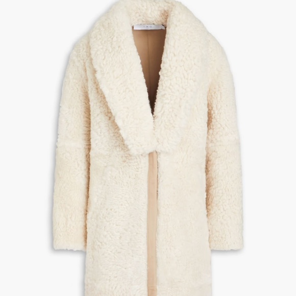 IRO Kamala shearling/leather coat xs/34 BNWT - Picture 1 of 5
